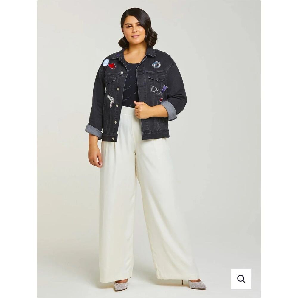 NWT BOSS BABE BLACK DENIM JACKET MONAT GEAR SOLD OUT Sz 2XL